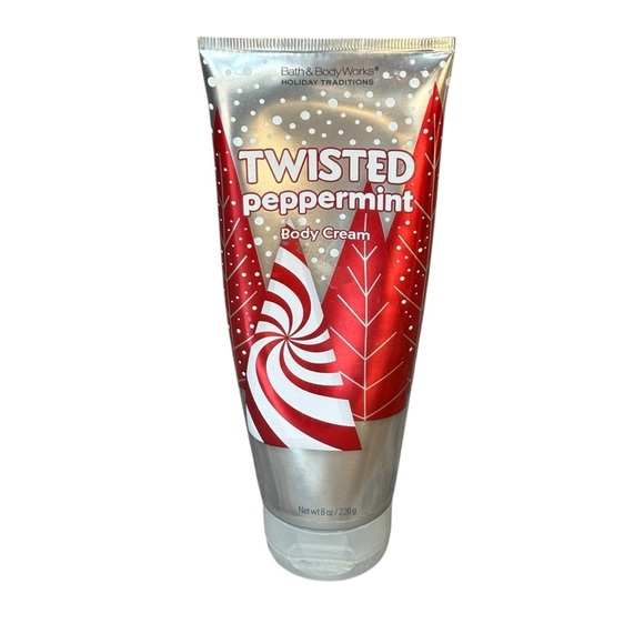 Bath & Body Works Twisted Peppermint Body Cream 8 oz - Picture 4 of 4